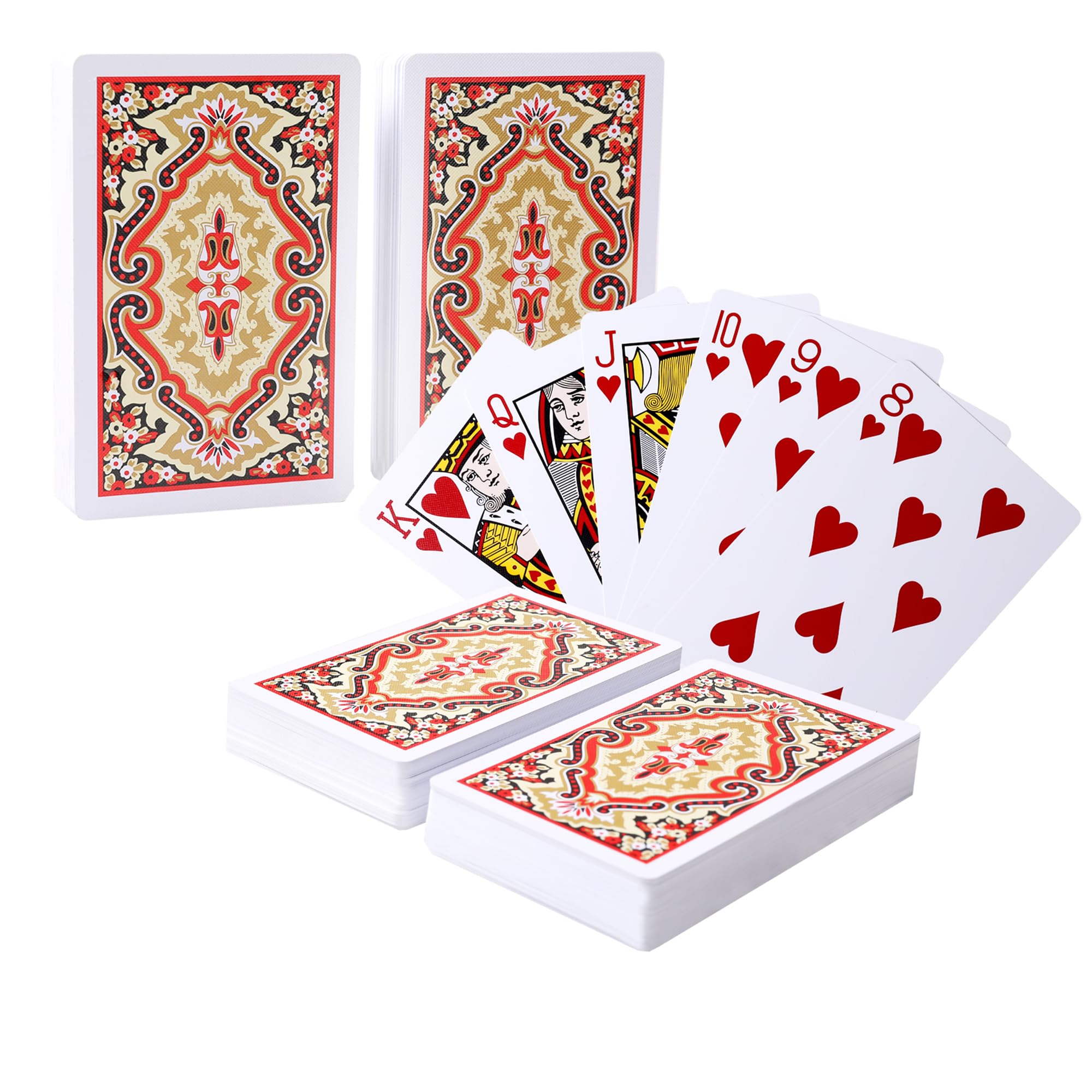 SWINILAYA 2 Deck Playing Cards - HD Waterproof Cards Poker,PVC Standard Playing Cards, 54 Playing CardS, Plastic Poker Cards