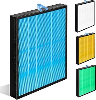 Vital 200S Replacement Filter Smoke Remover Compatible with LEVOIT Vital 200S Air Purifier 3-in-1 H13 Ture HEPA High-Efficiency Activated Carbon Air Filter Vital 200S-RF-PA 1Pack Blue