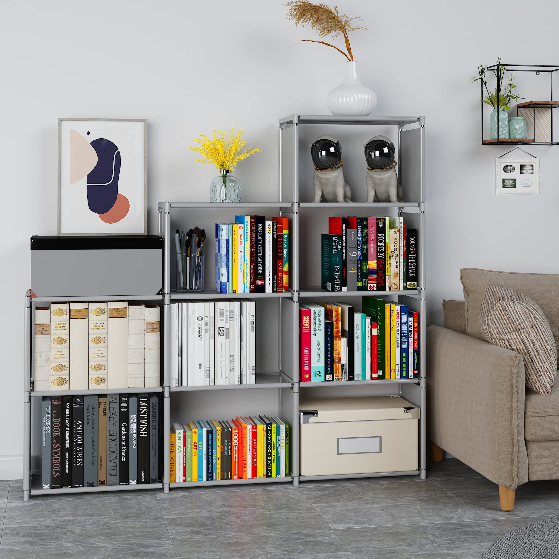 Amazon｜ACCSTORE キューブ収納 9キューブクローゼット収納棚 DIY