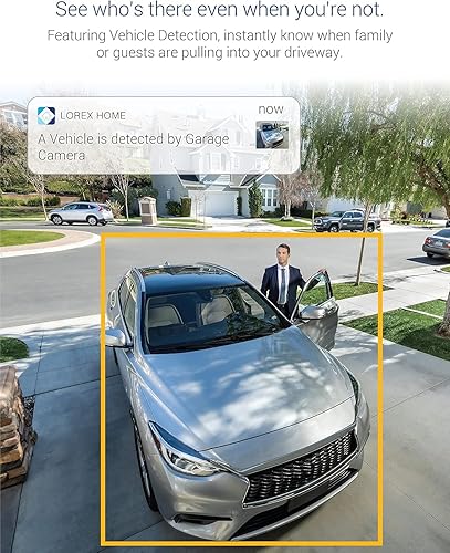 Miniatura 6 de Lorex Cámara de foco 2K para interiores y exteriores con visión nocturna a color, conversación de 2 vías, detección de personas, blanco (blanco)