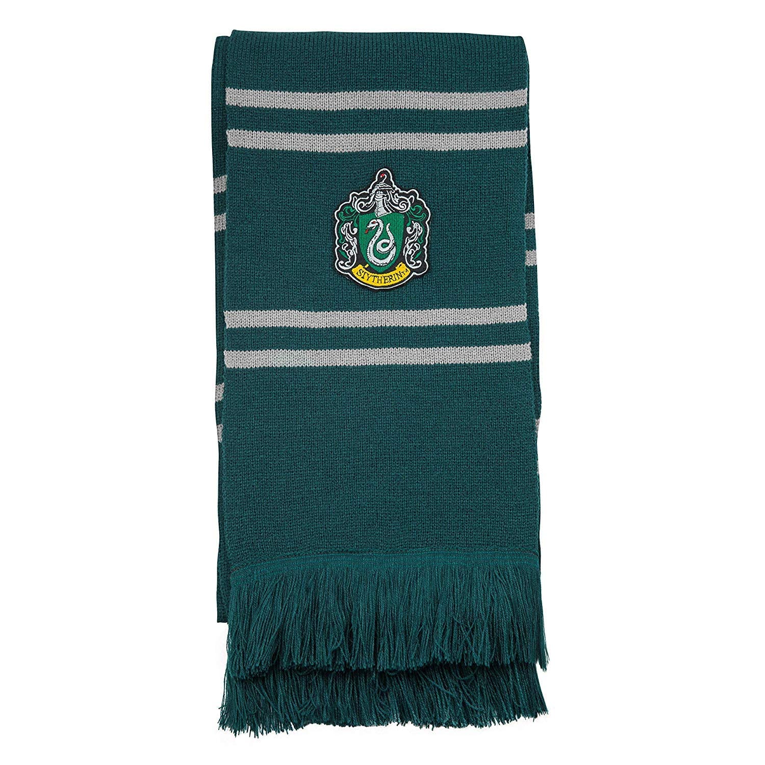 Cinereplicas - Harry Potter - Sciarpa - Ultra Morbida - Edizione Deluxe - Licenza Ufficiale - Casa Serpeverde - 250 cm - Verde e Grigio
