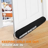 Vista 4 de TORRAMI Topes de Corrientes de Aire para Debajo de la Puerta de 30 Pulgadas, Bloque Triangular Pesado para Detener Corrientes de Aire