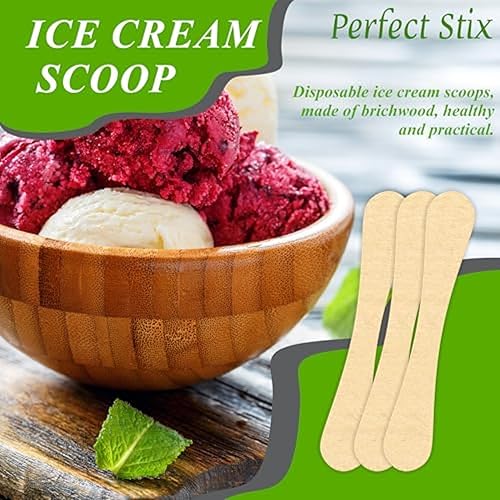 Vista 6 de Perfect Stix. Cucharas catadoras de madera. De 3,5 pulgadas de longitud (Paquete de 1000)