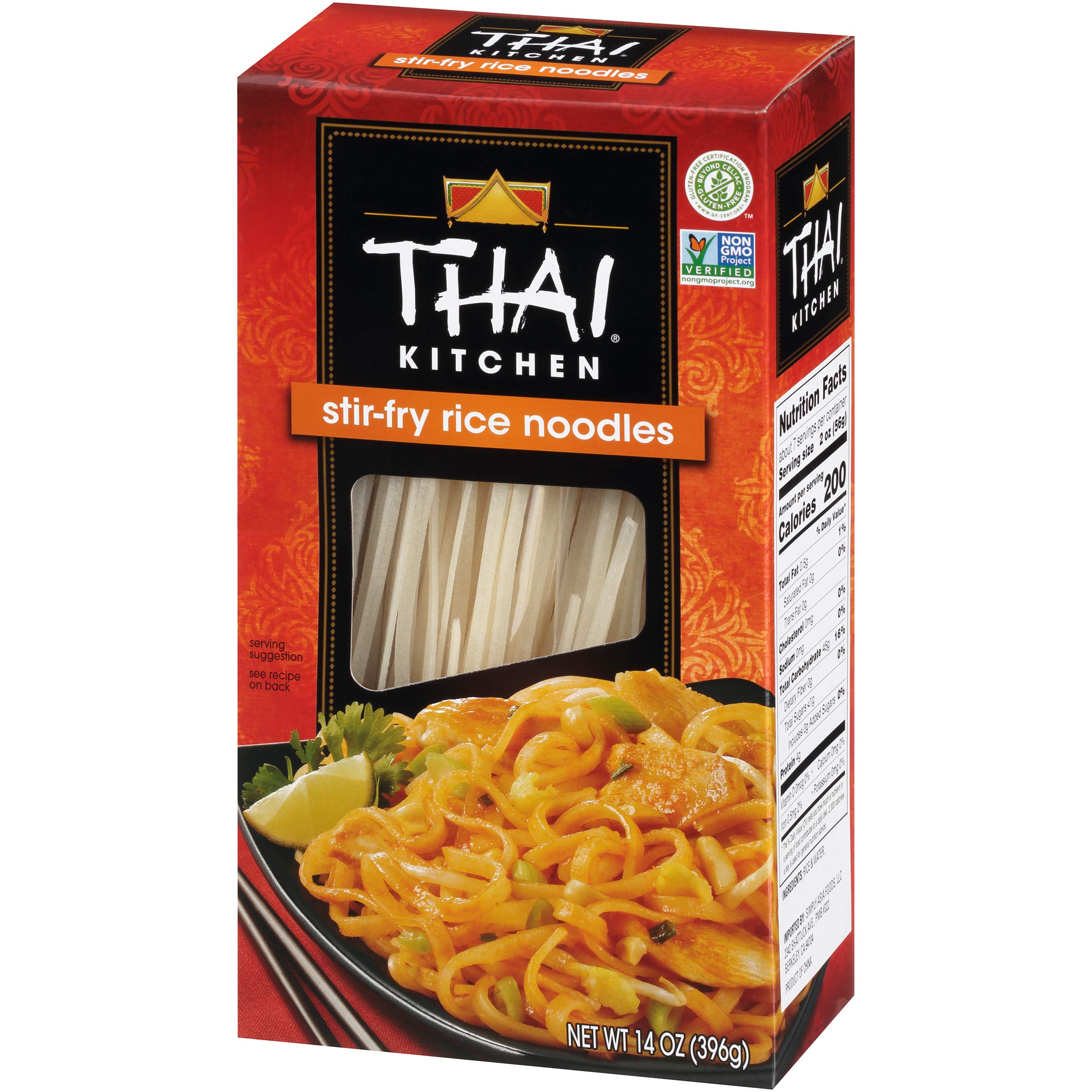 Thai Kitchen Gluten Free Stir Fry Rice Noodles 14 Oz Pack Of 6
