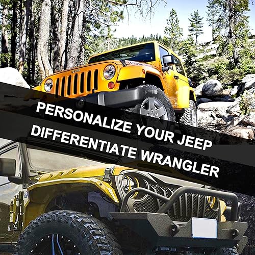 Miniatura 4 de Nakuuly Pestillos de Capó con Cierre y Estilo de Bandera de EE.UU., Kit de Pestillo de Bloqueo Ajustable Compatible con Jeep Wrangler 2007-2018 JK