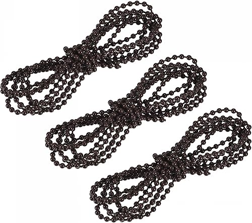 uxcell Cordón de cadena con cuentas, 2.62 yardas, 3 piezas de persianas enrollables verticales romanas para cortinas de ventana, piezas de repuesto, uxcell Cordón de cadena con cuentas, 2.62 yardas, 3 piezas de persianas enrollables verticales romanas para cortinas de ventana, piezas de repuesto,