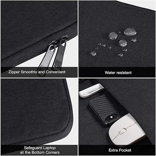 Miniatura 6 de Funda para monitor portátil de 15.6 pulgadas, bolsa de transporte para computadora KYY InnoView Lepow GTEK ViewSonic ZSCMALLS AOC 15.6 pulgadas