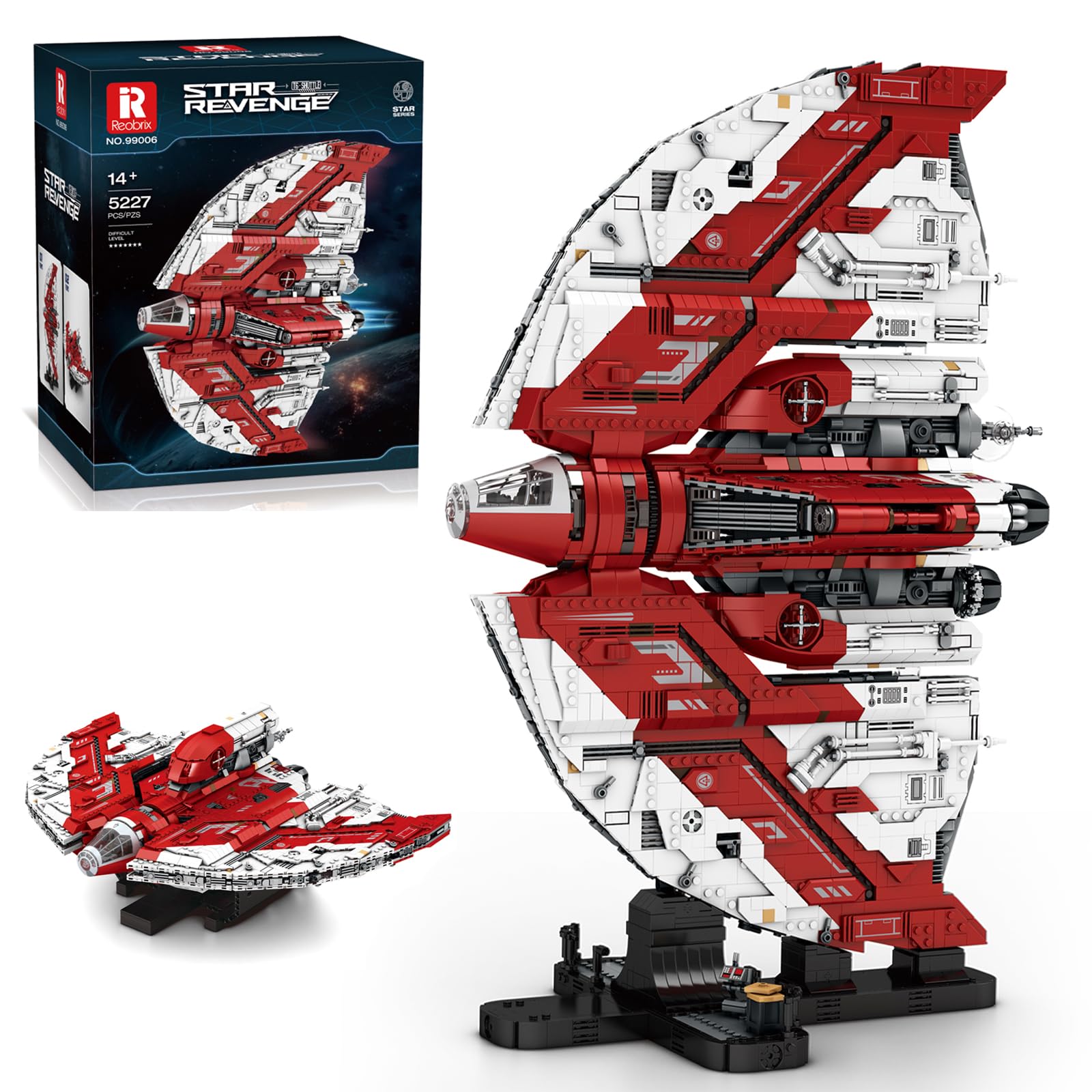 Reobrix 99006 T-6 Shuttle Building Blocks Set, 5227 PCS Star Wars