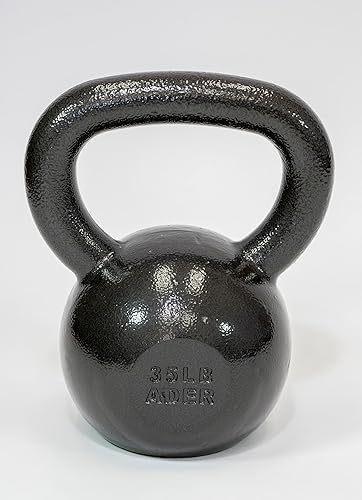 Miniatura 5 de Ader Sporting Goods Premier - Juego de pesas rusas con soporte para pesas rusas y DVD (5,10,15,20,25,30,35,40,45,50, 62 libras)