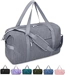 Narwey Travel Duffle Bag, Personal Item Travel Bag Airplane, Underseat Carry on Luggage, Small Gym Bag with Wet Pocket, Expandable Weekender Overnight Bags for Women and Men (Black)