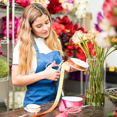 Miniatura 3 de Tijeras de flores de jardín, 24 piezas, tijeras florales de acero, tijeras de podar de jardín con mango cómodo para recortar arreglos florales, 2