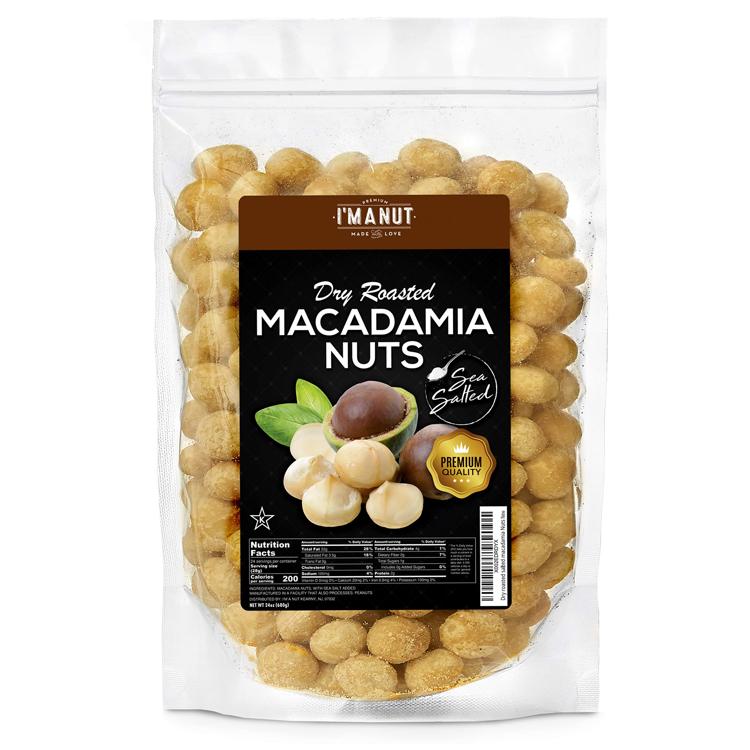 Buy Oven Dry Roasted Macadamia Nuts with Sea Salt24 oz (1.5 lb