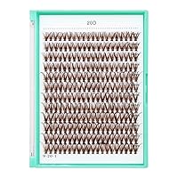 Vista 21 de Bodermincer - Bandeja grande de 240 pestañas de rizo D de 0.3 a 0.8 pulgadas (8 a 20 mm) para elegir, pestañas postizas individual para maquillaje