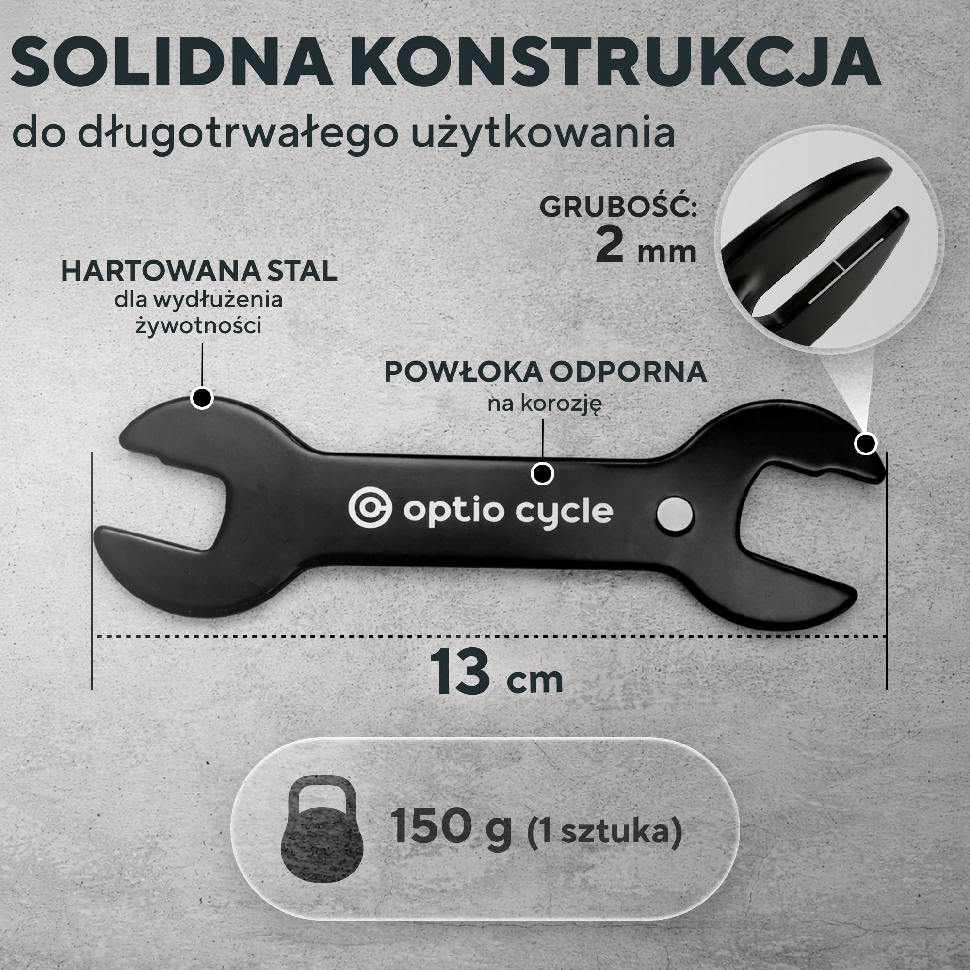 Zestaw Kluczy do Konusów Rowerowych 13–17 mm – Klucze do Piast i Łożysk Konusowych | Precyzyjne Narzędzie Serwisowe do Regulacji Nagrów