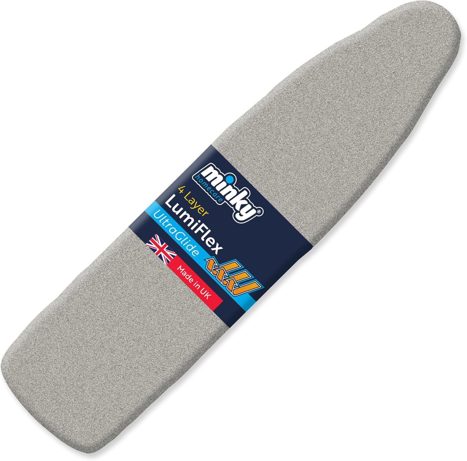 Minky Homecare SureFit Super Soft Ironing Board Cover and Pad with LumiFlex Heat Reflective Coating - Ultra Thick Felt Backing for Smoother Ironing and Pressing - 54 x 15 inches