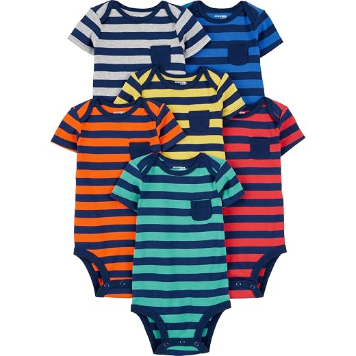 Body Pacote com 6 bodies de manga curta Simple Joys by Carter'sUnisex Bebê