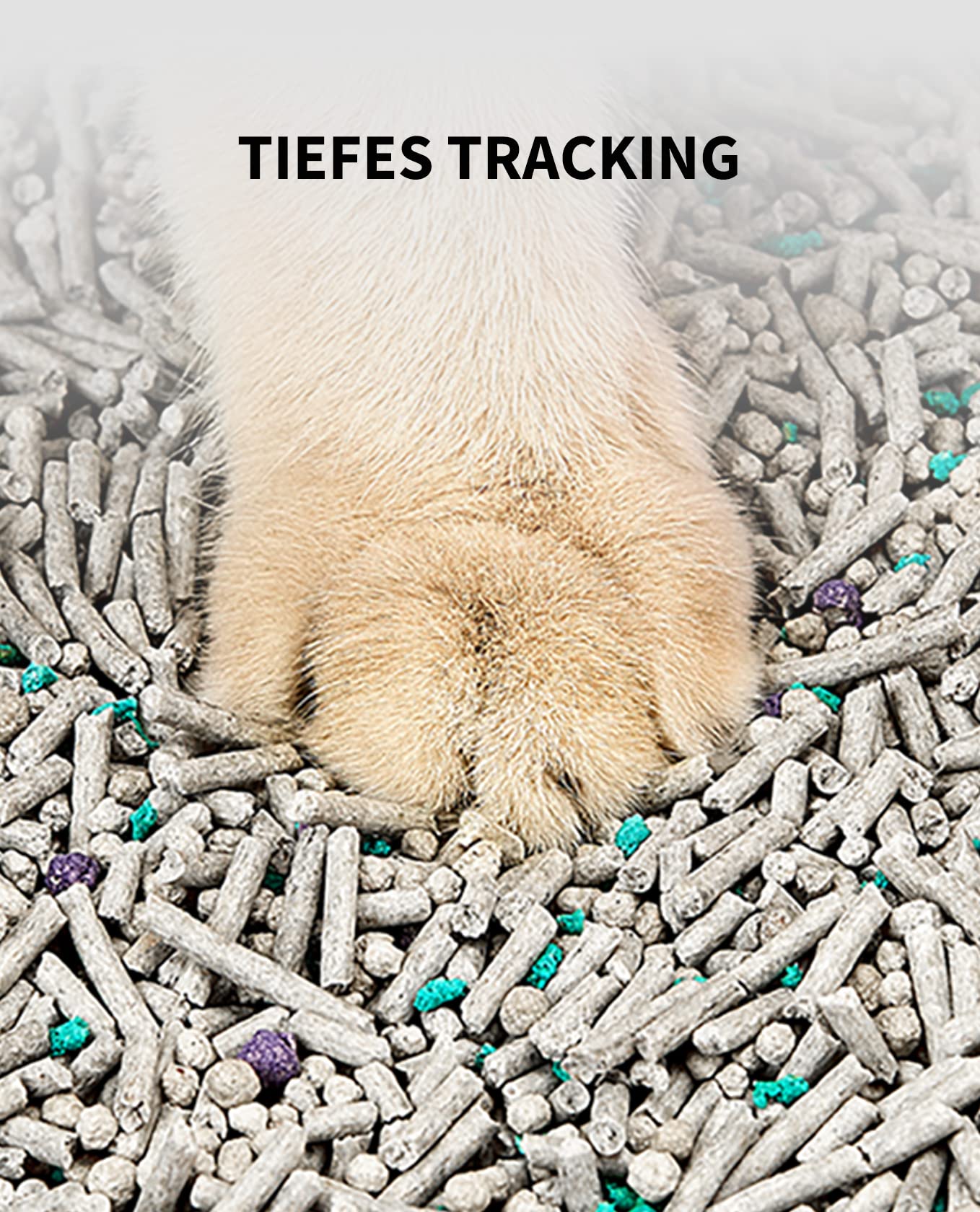 PETKIT 5 in 1 Gemischtes Katzenstreu, Spülbar, Geruchsfrei, Aktivkohle, Extrem Saugfähig und Schnell Trocknend Tofu-Katzenstreu(Vier Taschen)