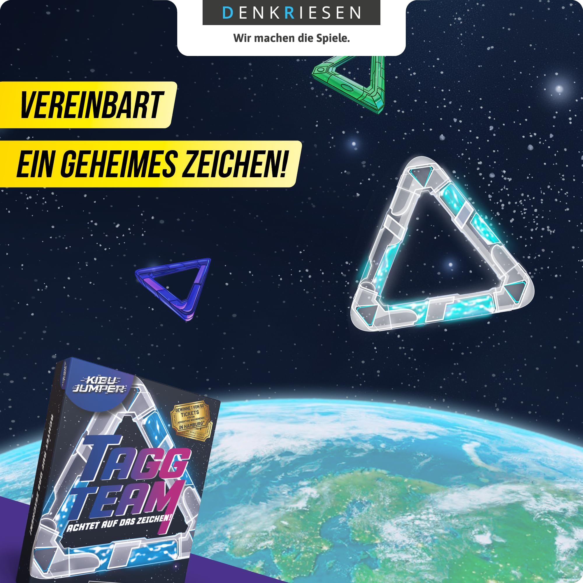 DENKRIESEN - KIBU JUMPER® - Tagg Team - "Achtet auf das Zeichen!": Achtet auf das Zeichen!, White, Reiseformat - Image 2