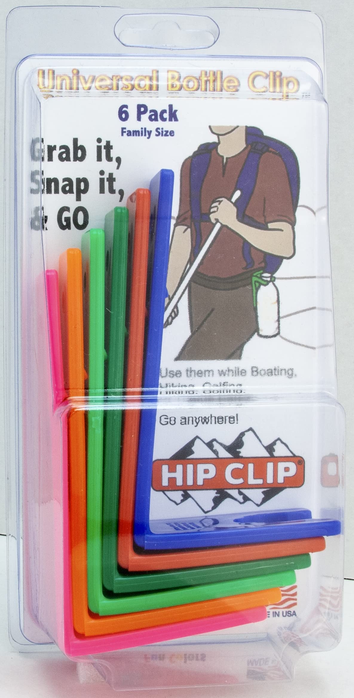 KRS Corporation, LLC Hip Clip - 6 Clip Pack - Variety Colors