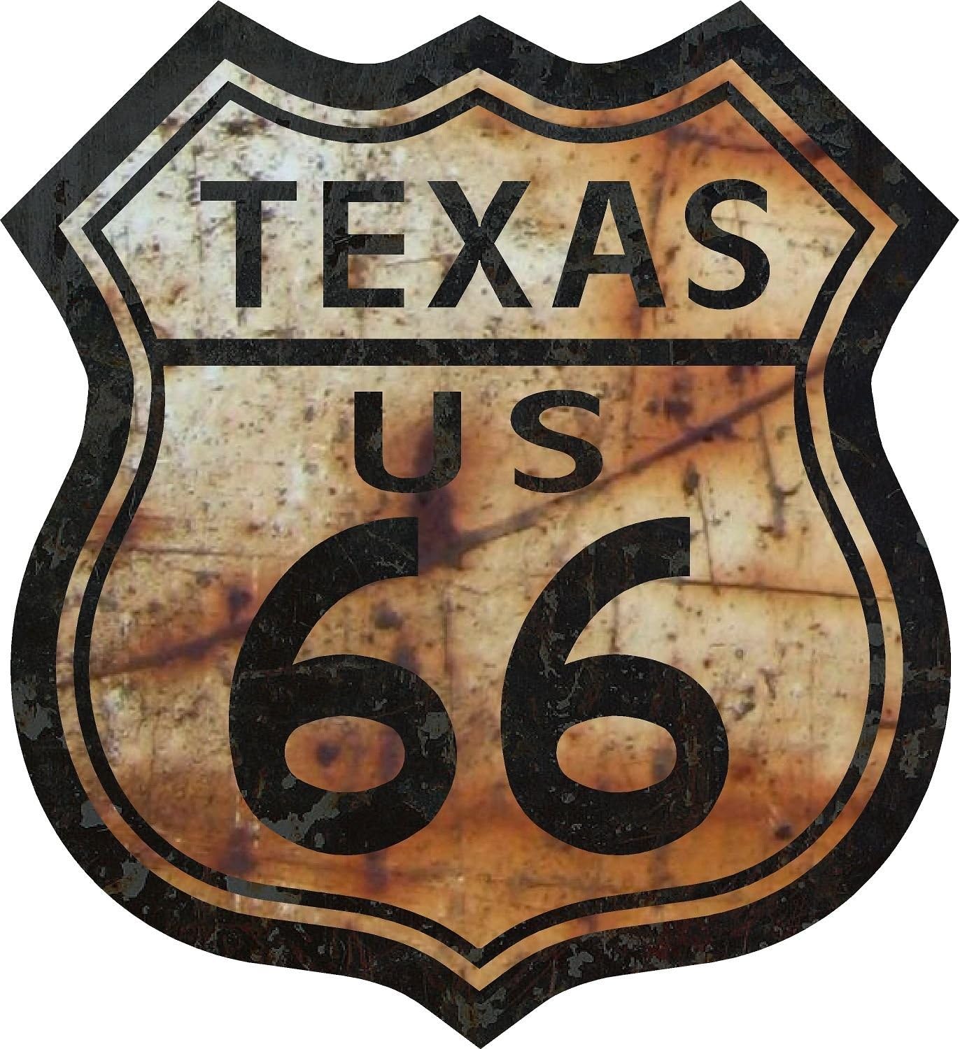 ProSticker 820 (One) 5" Route 66 Series Texas Decal Sticker