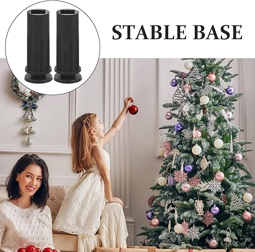 Miniatura 4 de 6 soportes para árbol de Navidad, soportes artificiales para árbol de Navidad, fijadores de árboles, bases de árbol de Navidad (negro)