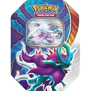 Pokémon TCG: Paradox Clash Tin Walking Wake ex 1 Foil Promo Card & 4 Booster Packs