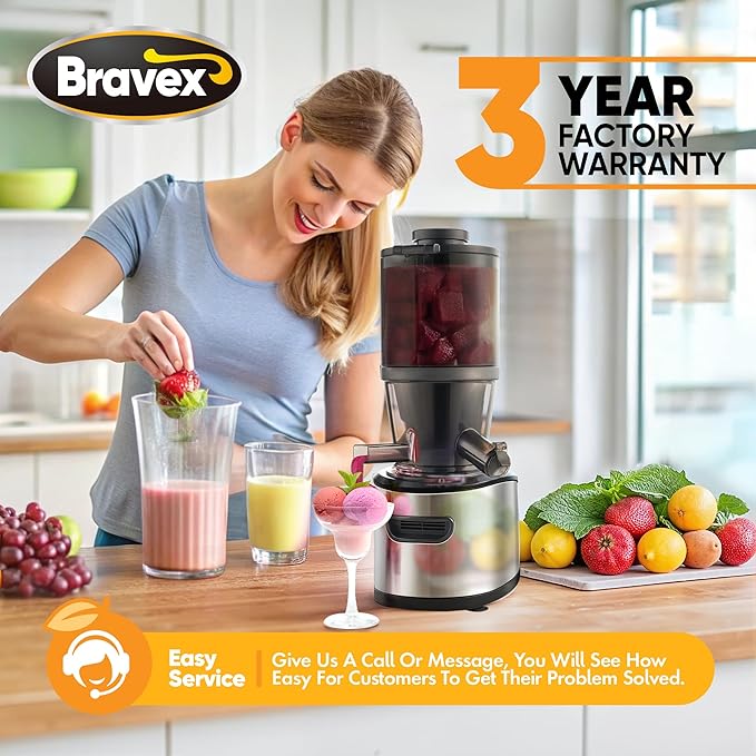 Extractor Jugos Prensado Frío Boca Ancha 250W miniatura 2