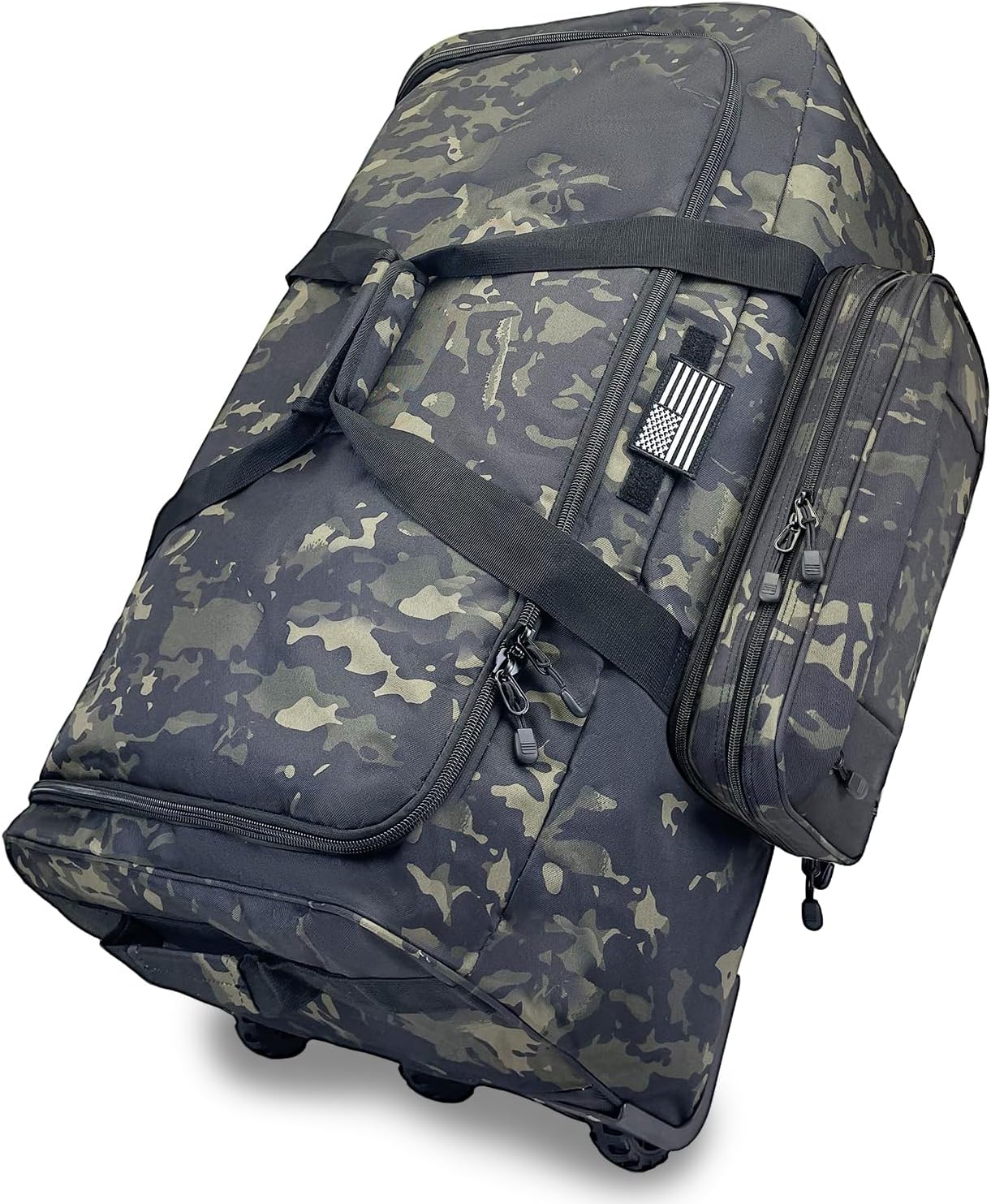 WOLT 120L Rolling Duffle Bag with Wheels, Large Deployment Military Bag, Wheeled Heavy Duty Luggage for Travel, Camping - Image 2