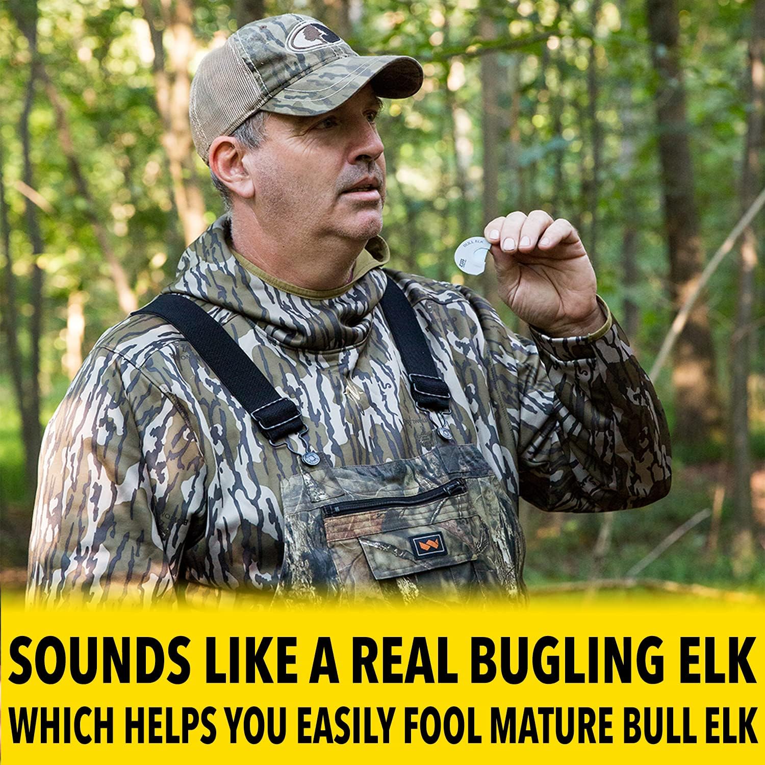 ESH Bull Elk Call & Cow Elk Call – Realistic Diaphragm Style Mouth Calls – Double Reed Bull Calls for Hunting – Compact Bugling for Beginner & Pro Hunters – Hunting