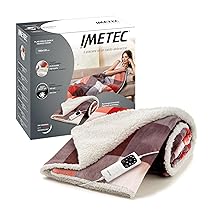 Imetec CaldoPlaid Tartan Festival, Plaid riscaldabile, Morbida coperta elettrica 160×120 cm, Basso consumo, Tecnologia adapto, Dispositivo di sicurezza, Rapido riscaldamento, 6 temperature, Lavabile