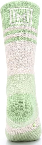 Miniatura 4 de MIRMARU 5 pares de calcetines de senderismo para mujer que absorbe la humedad al aire libre atlético cojín de deportes