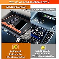 Vista 3 de SENSHINE Tapete para cubierta de salpicadero para Subaru Forester 2019-2023 2024 Subaru Crosstrek Impreza 2018-2023, inserto interior antipolvo