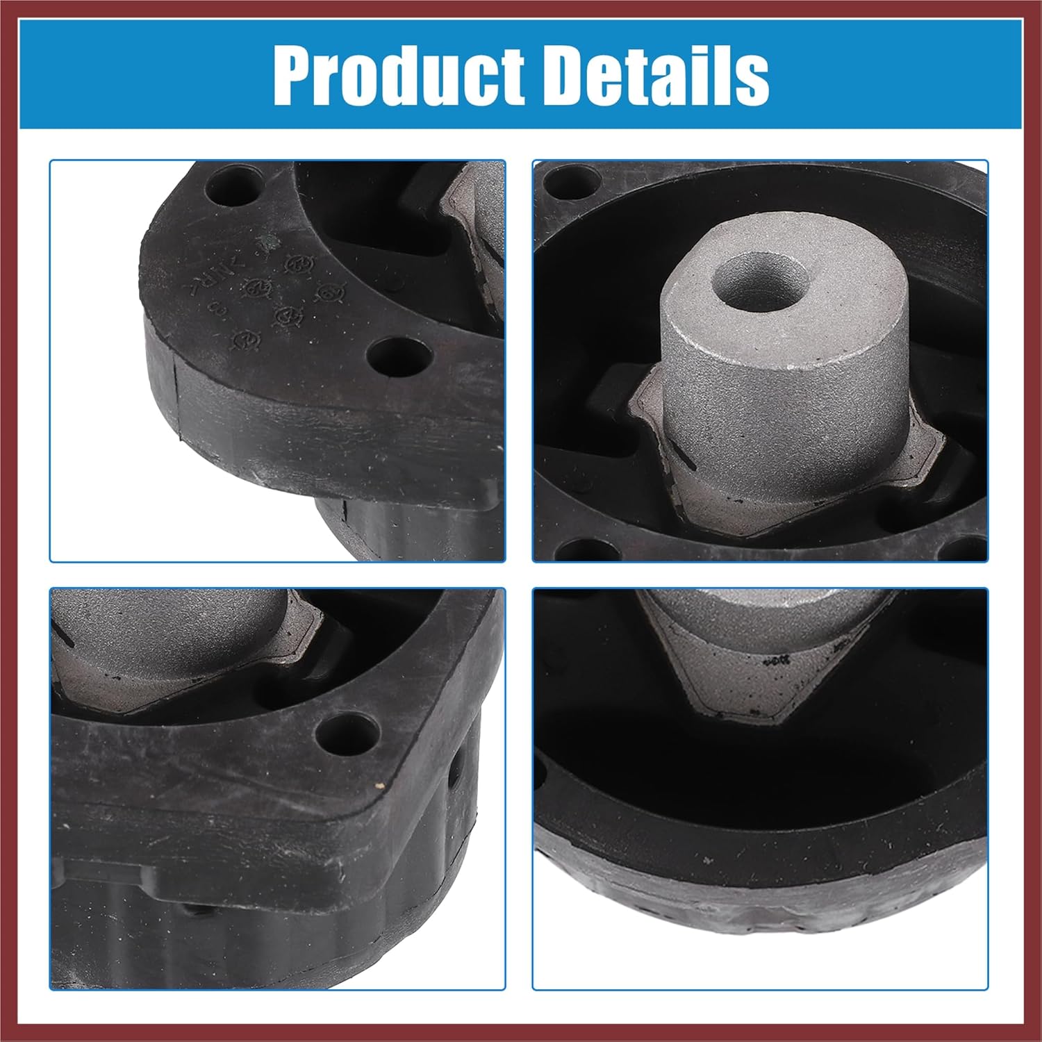 No.22316773125 Rear Engine Transmission Mount for BMW 325Ci 2.5L L6 2001-2005 Rubber Black Replace Parts