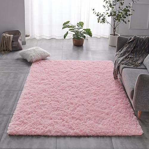 Miniatura 8 de Alfombra TABAYON moderna de lujo de 6x9 pies, pelo largo, suave, esponjosa, antideslizante, decoración de interioressala de estarárea de