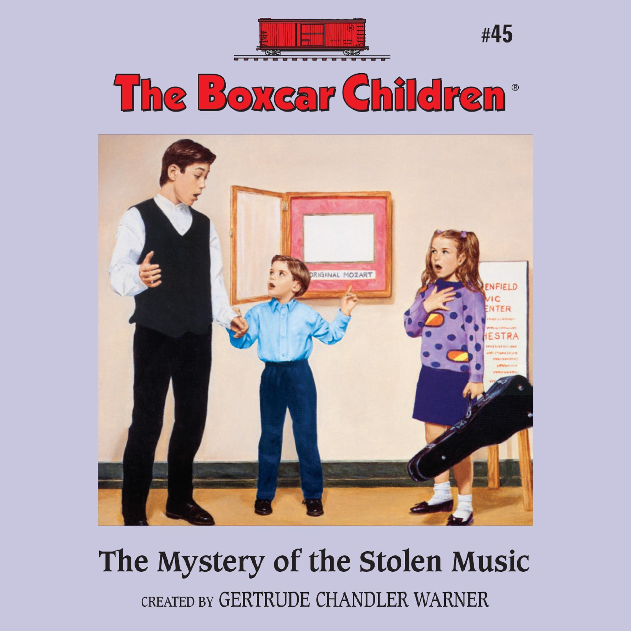 Cover art for The Mystery of the Stolen Music