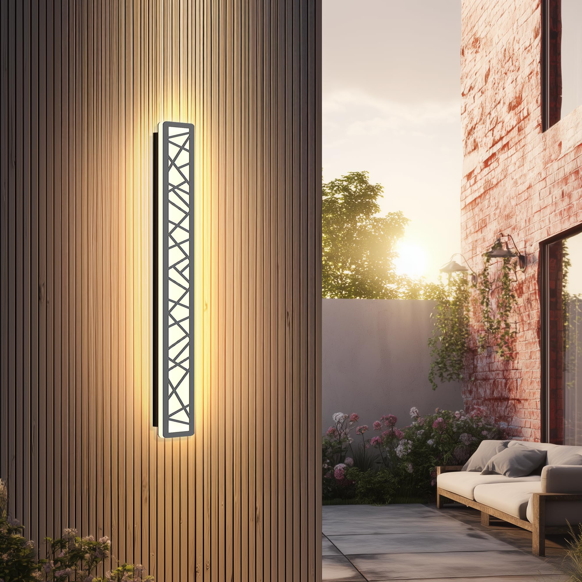 Applique Murale Exterieur LED Longue Apliques 18W 80CM
