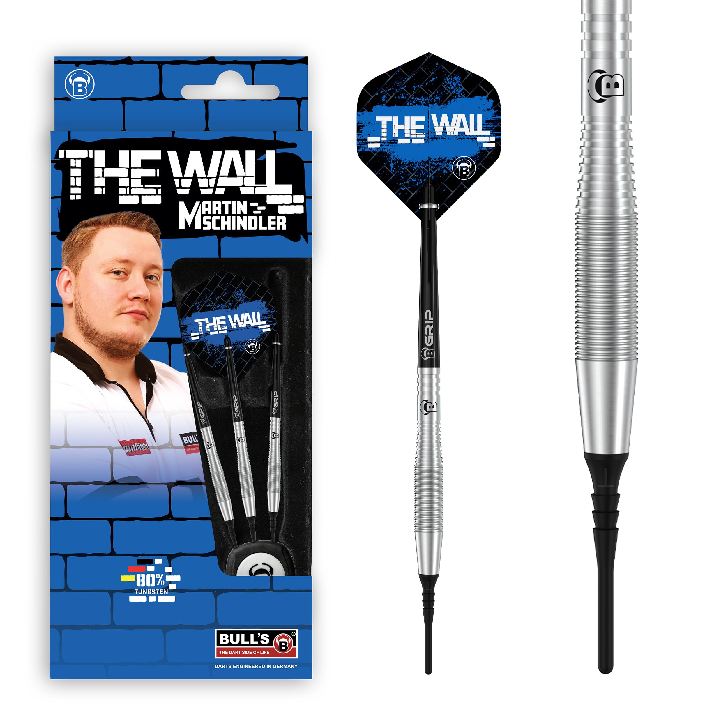 Bull's Softdartpfeil TW80, 18 g – Einsteigermodell