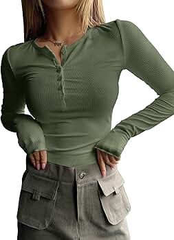 Thermal Shirts for Women Cute Ribbed Teen Girl Clothes Juniors