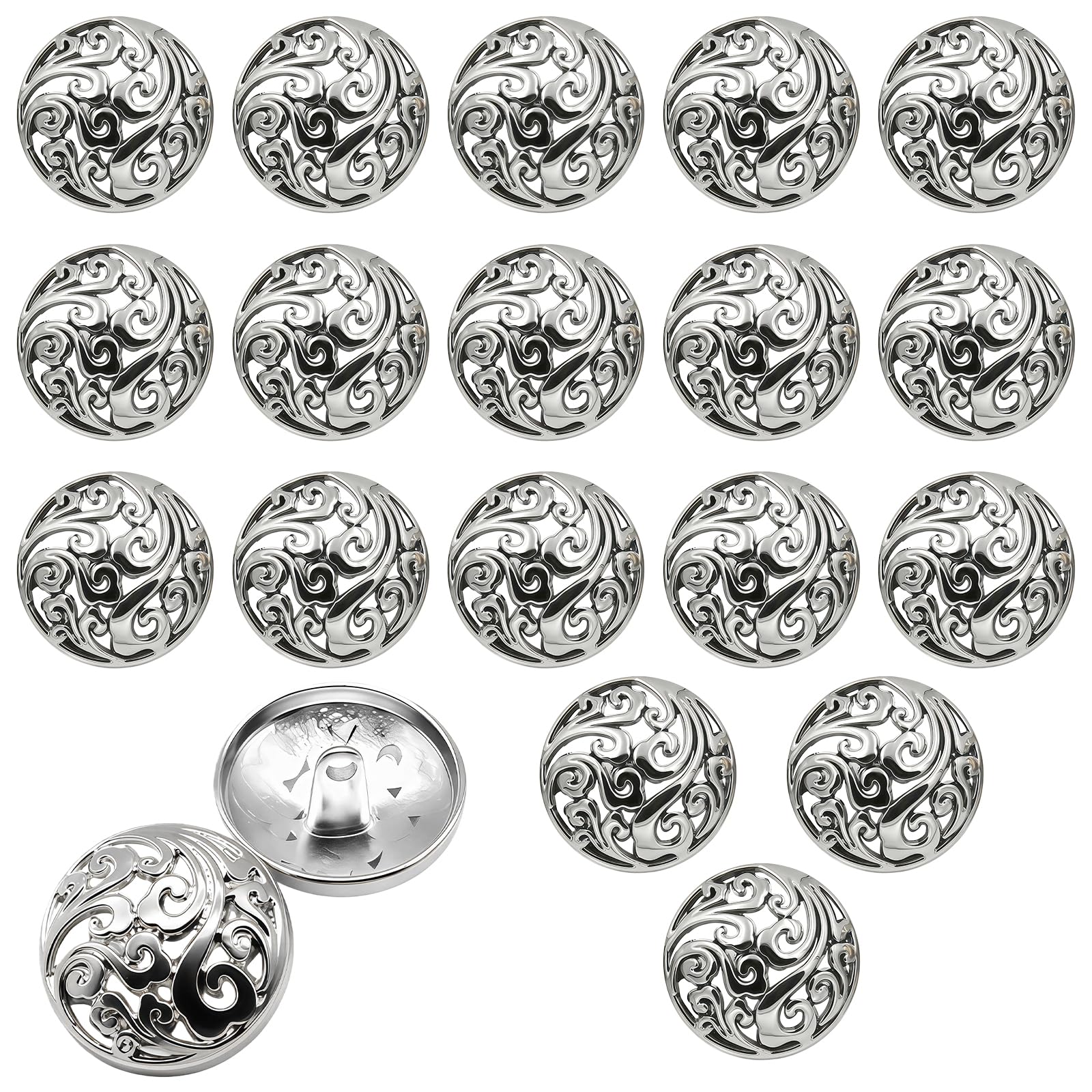 10PCS Bottoni Vestiti - Moda Lion Head Bottone da Cucire Bottone in