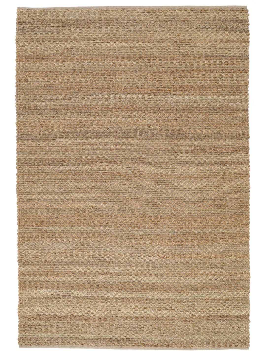 RugVista Siri Jute Alfombra Interior y Exterior, Rectangular, 160 x 230 cm | Pelo medio, Limpieza en seco, Sala de estar, Comedor, Dormitorio, Cocina, Patio