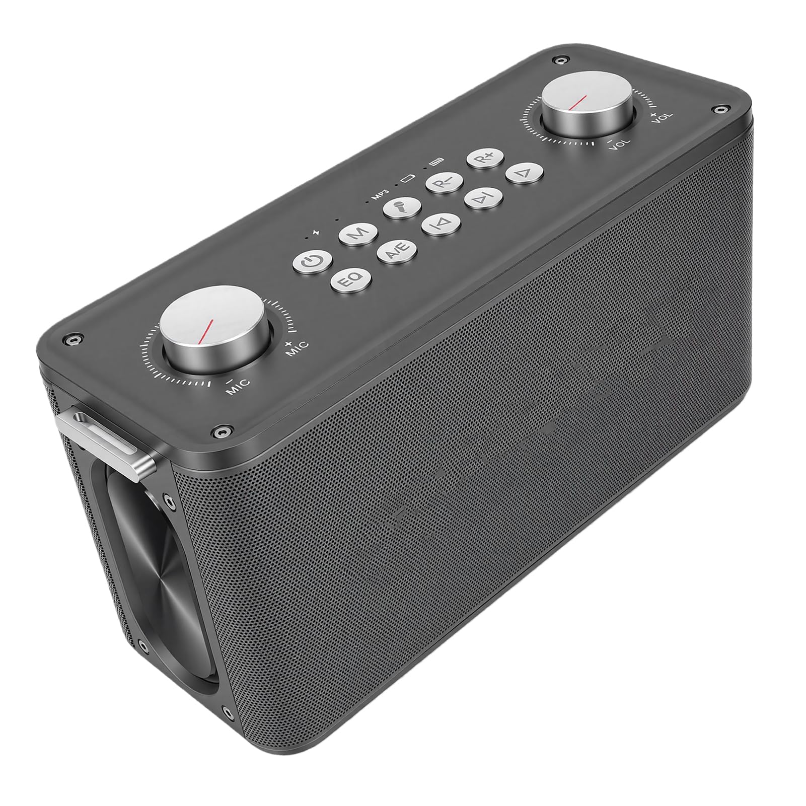 Annadue Máquina de Karaoke Portátil, Altavoz Inalámbrico Bluetooth con Micrófonos Duales, Cambiador de Voz, Efecto de Reverberación, de Karaoke Portátil para Fiestas en Casa Al Aire Libre