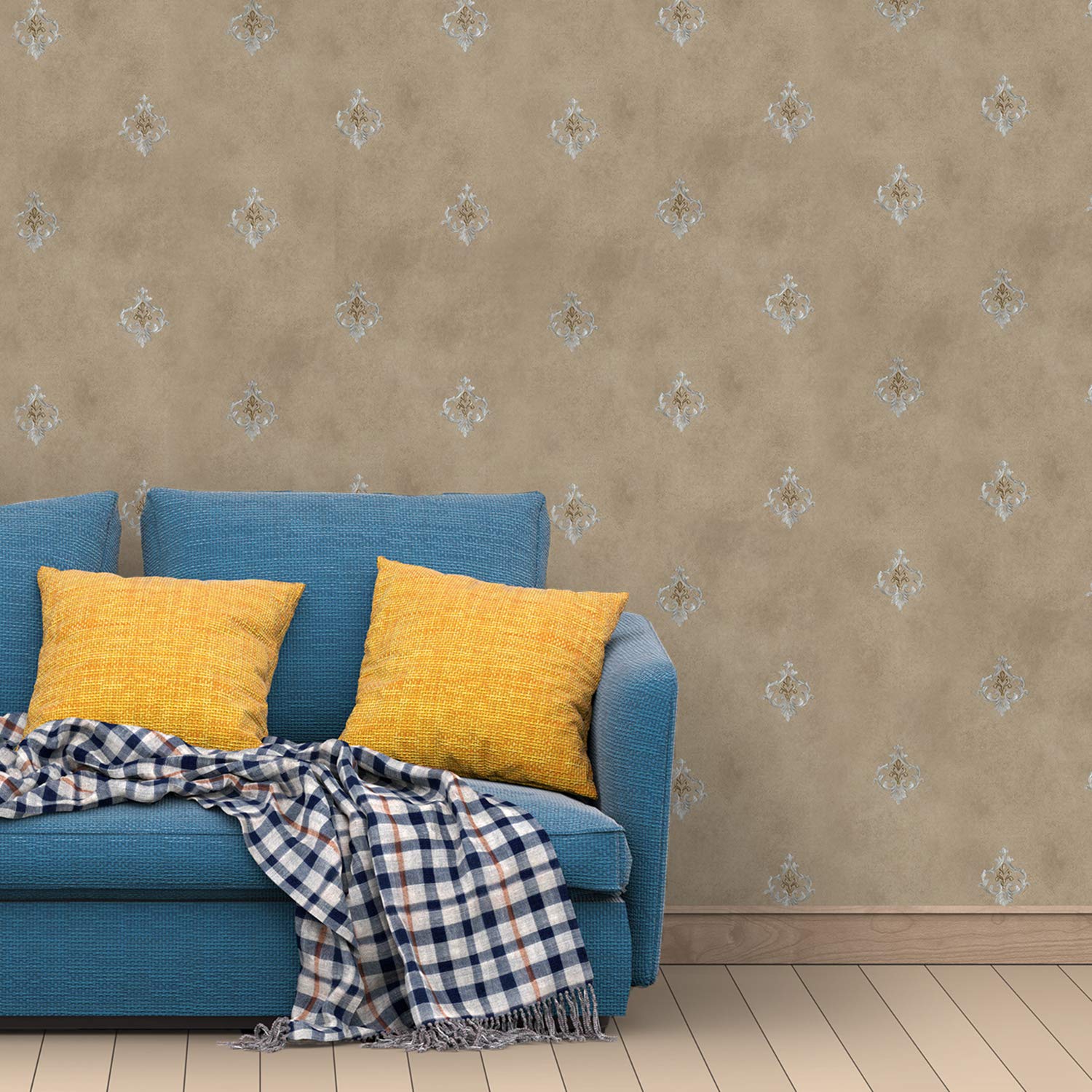 WallMall Elegant Damask Wallpaper for Wall Living Room roll Full Wall