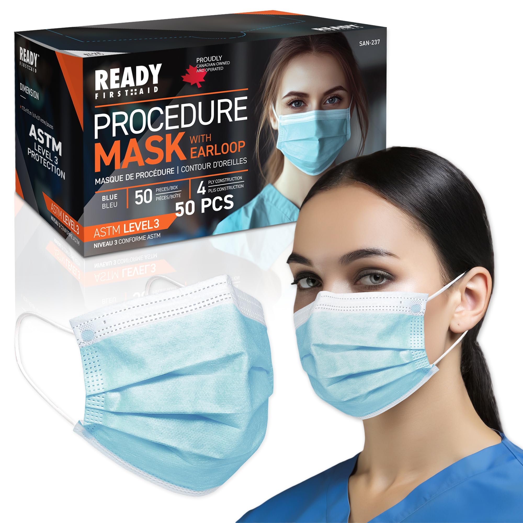 Ready First Aid Face Masks- Procedure Masks - Medical Masks