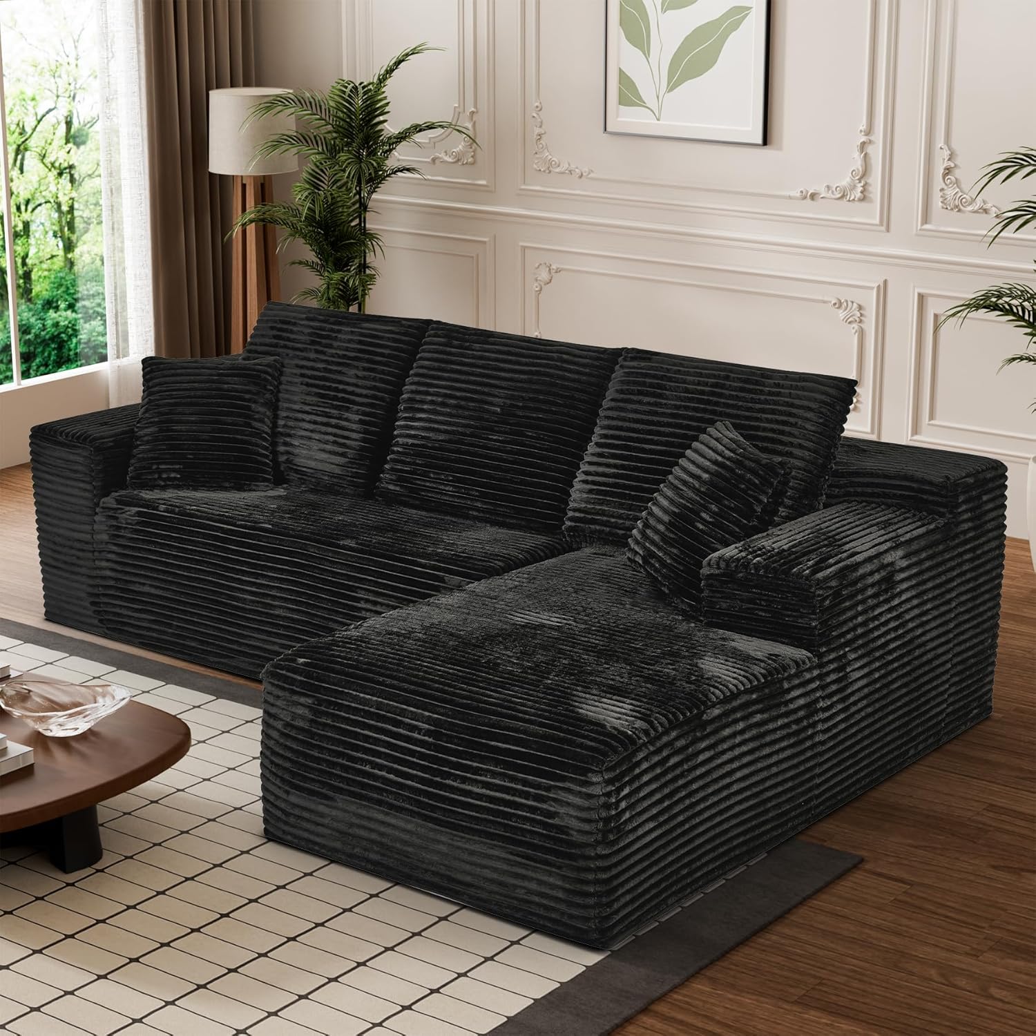Luxury Sectional Sofas - Premium Comfort | Marge Carson - Textured Sectional Sofa For Penthouse Units