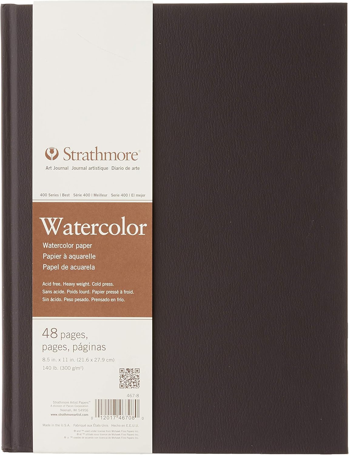 Amazon Com Strathmore 467 8 Str 467 8 48 Sheet No 140 Watercolor Art Journal 8 5 By 11 8 5 X11 White 24