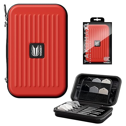 TARGET Darts Takoma XL - Cartera para dardos con capacidad para 6 dardos, soporte protector de dardos EVA con doble cierre de cremallera, accesorios