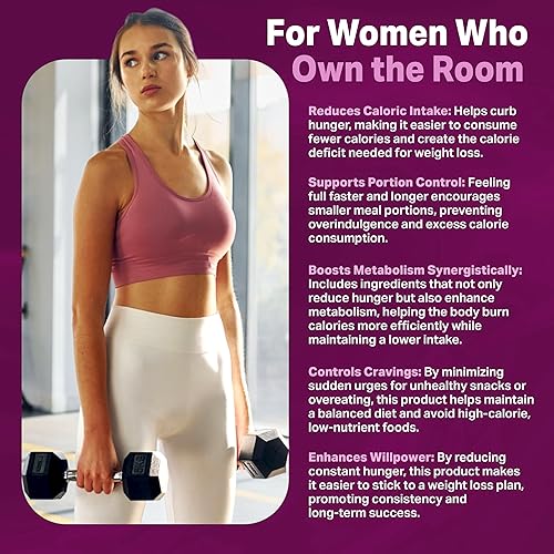 Miniatura 3 de GLP-1 Píldoras de pérdida de peso, supresor del apetito y quemador de grasa para mujeres  Apoya caminos saludables asociados con la actividad GLP-1