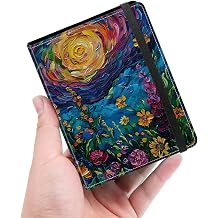 Mini Photo Album for 2x3 Pictures, Oil Painting Flower Garden Portable Pocket Size Album Holds 60 Photos for Instax Mini, HP Sprocket, Kodak Printomatic, Zink Films, Small Travel Memory Book