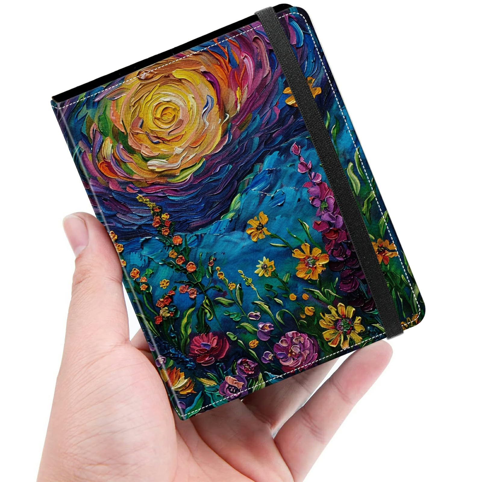Mini album portable de poche pour photo 5 x 7.6 cm style peinture à l'huile
