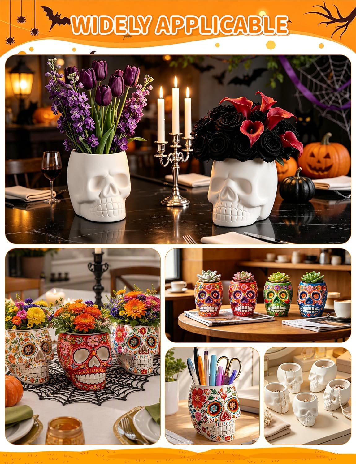 DIY Ceramic Sugar Skull Decor Painting Kit